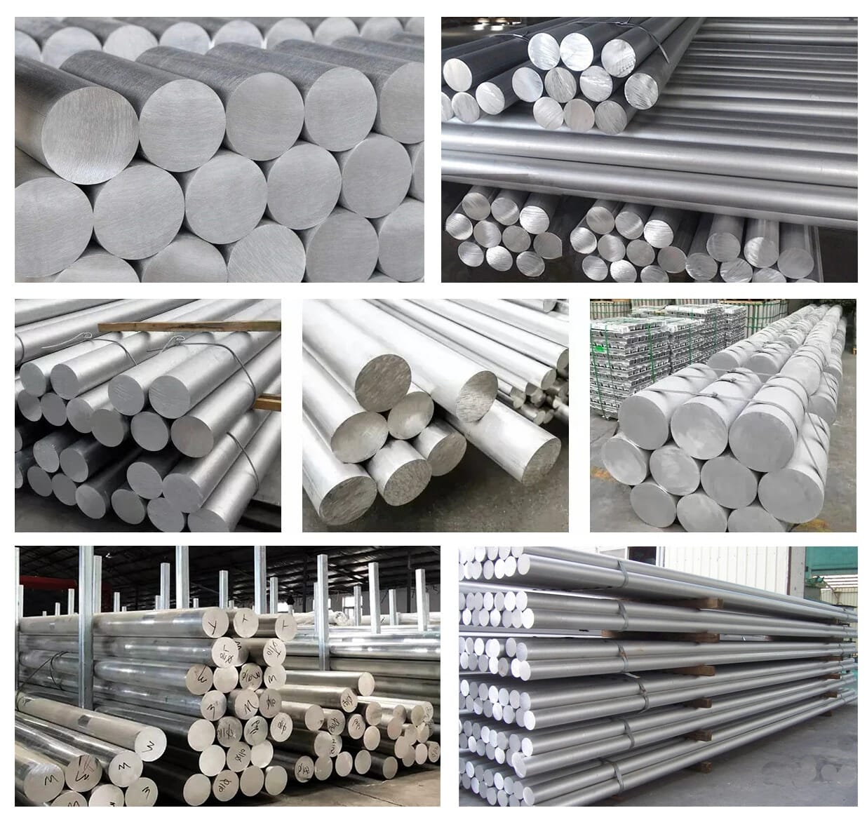Industrial aluminum bars and metal products