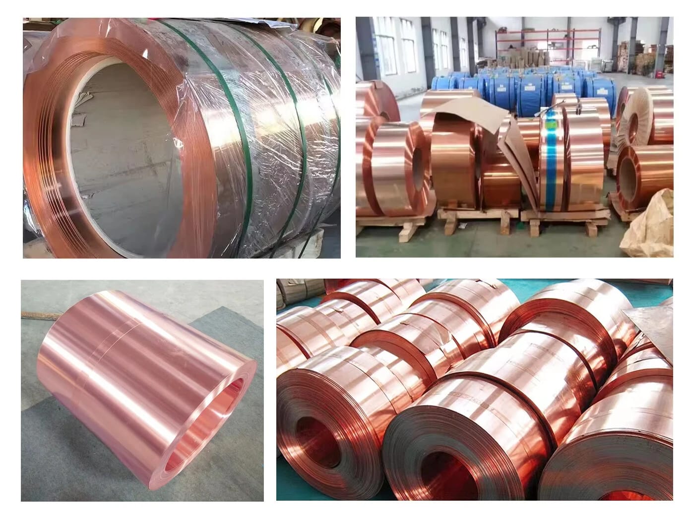 Copper strip and copper coil